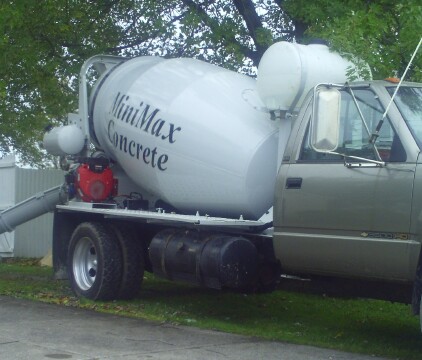 small concrete truck